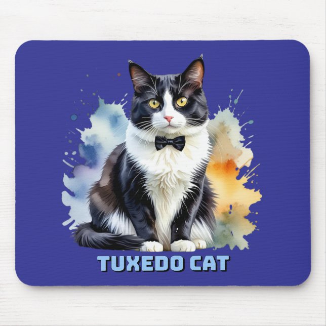 Stilig Smokingkatt Musmatta (Framsidan)