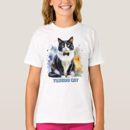 Stilig Smokingkatt T Shirt