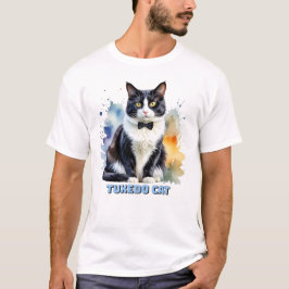 Stilig Smokingkatt T Shirt