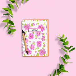 Stiliga akvarellpioner Rosa Blommor