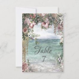 Stiliga blommor havet inbjudningar