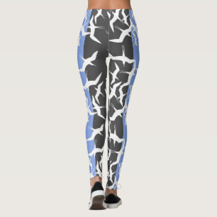 Stiliga flygande fågelkraftleggings leggings