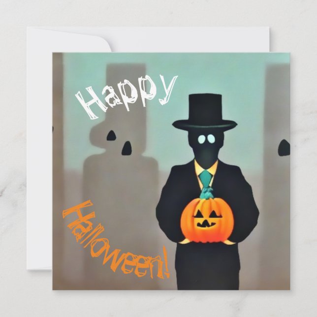Stiliga Halloween monsterpapperspåsar med Inbjudningar (Framsida)
