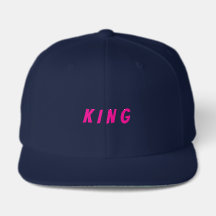 Stiliga herrar snapback KING Text Stark Fet Tydlig