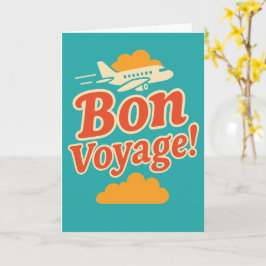 Stiliga Resönskemål Retro Flygplan Minimalistisk Kort
