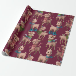 Stiliga rosa lamor presentpapper