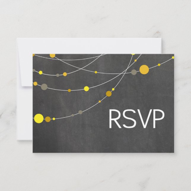 Stiliga Stukor RSVP krittavla gul OSA Kort (Framsida)
