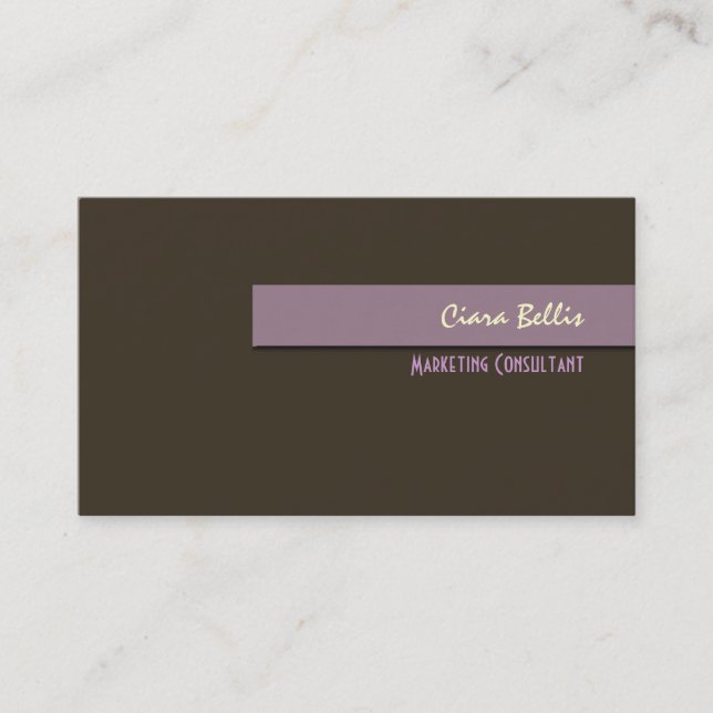 Stiliga trendiga retro färger visitkort (Framsida)