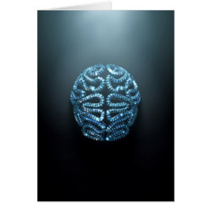Stiliserad artificiell intelligens hälsningskort
