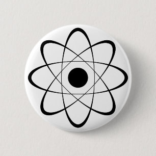 Stiliserad atom-symbol knapp