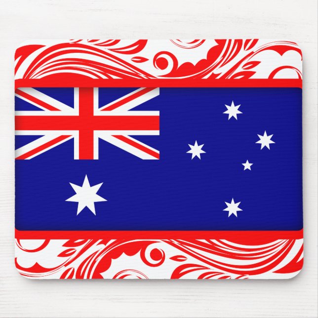 Stiliserad australisk Flagga Musmatta (Framsidan)