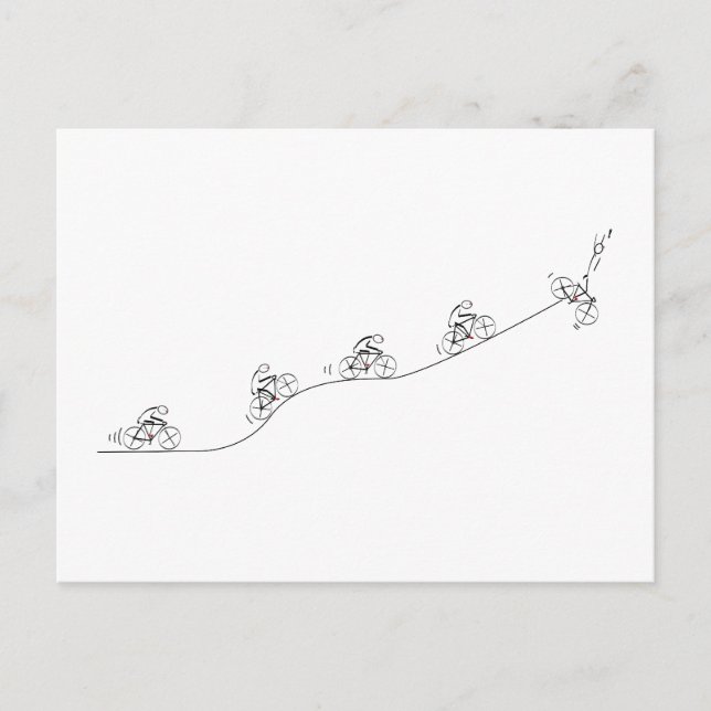 Stiliserad bibliografisk design vykort (Framsida)