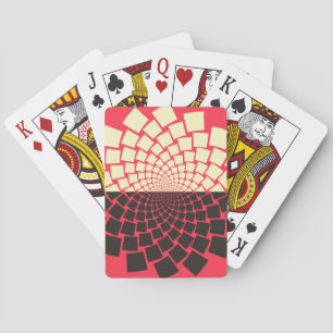 Stiliserad blomma: Black Red Ivory Casinokort
