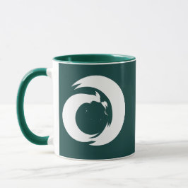 Stiliserad Brev ’A’ Monogram Modern Art Mugg