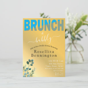 Stiliserad Brunch- och Bubly-Möhippa Inbjudningar
