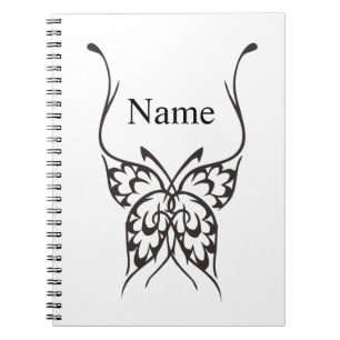 Stiliserad Butterfly Tattoo Thunder_Cove Anteckningsbok
