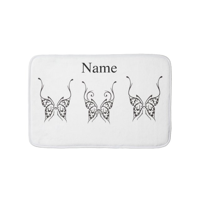 Stiliserad Butterfly Tattoo Thunder_Cove Badrumsmatta (Framsidan)