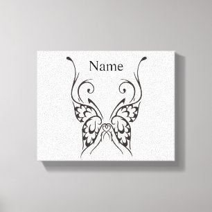 Stiliserad Butterfly Tattoo Thunder_Cove  Canvastryck