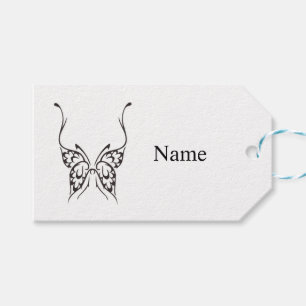 Stiliserad Butterfly Tattoo Thunder_Cove Presentetikett