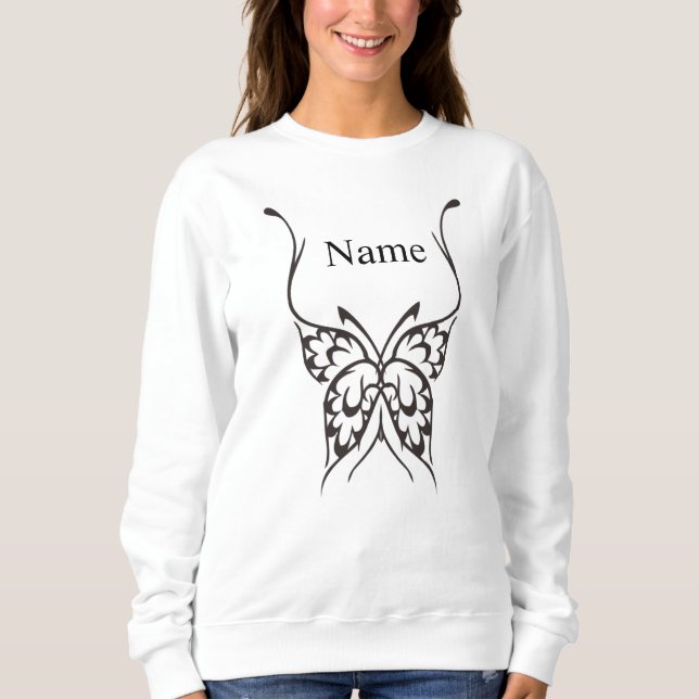 Stiliserad Butterfly Tattoo Thunder_Cove  T Shirt (Framsida)