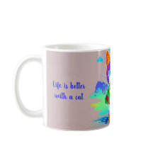 Stiliserad coola-katt