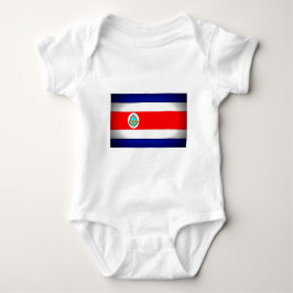 Stiliserad Costa Rica Flagga Tee Shirt