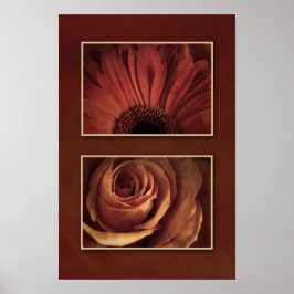 Stiliserad Daisy Ro Flyta Bilder Skriv ut Poster
