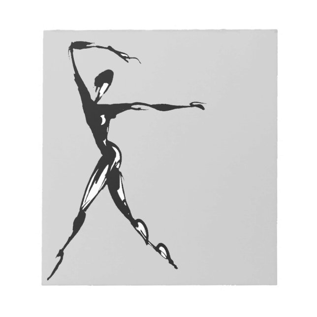 stiliserad dansdesign anteckningsblock (Framsida)