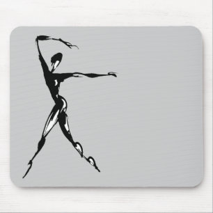 stiliserad dansdesign musmatta