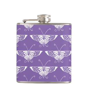 Stiliserad Deco-fjäril - dammig lilak Fickplunta