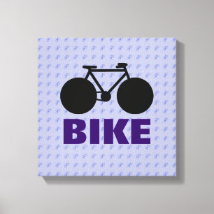 stiliserad dekorativ cykelkonst canvastryck
