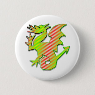 Stiliserad dragon knapp
