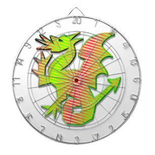 Stiliserad dragon piltavla