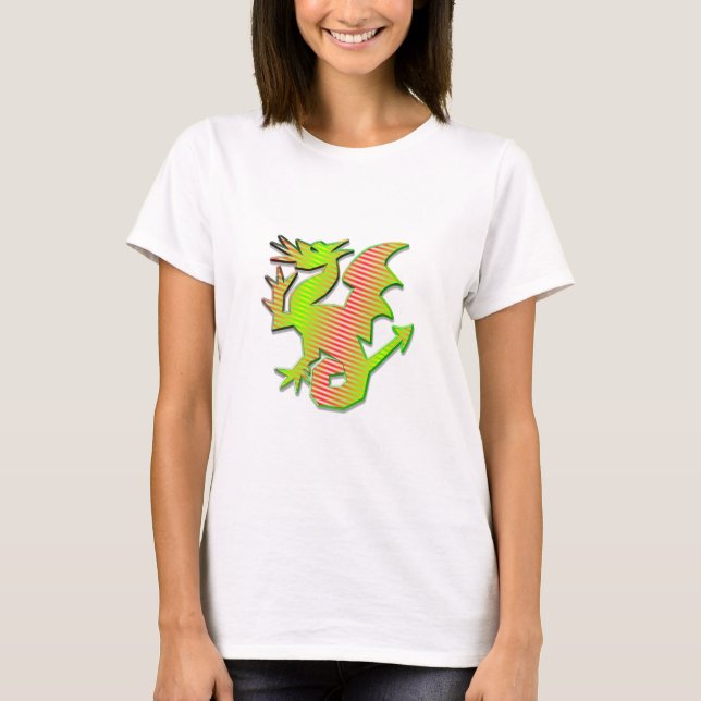 Stiliserad dragon t shirt (Framsida)