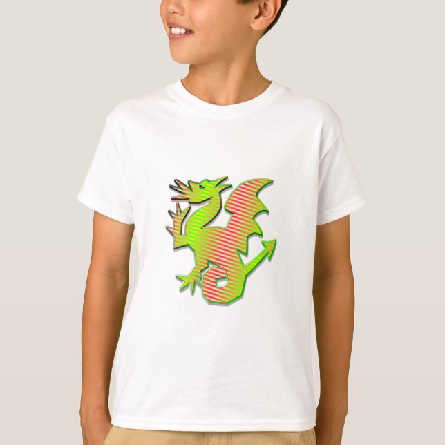 Stiliserad dragon tee shirt (Framsida)