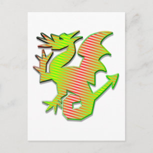 Stiliserad dragon vykort