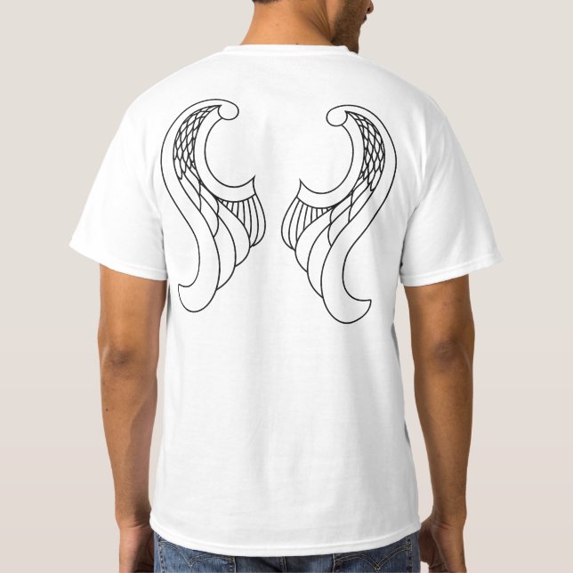Stiliserad Fågelvinge T-Shirt (Baksida)