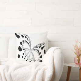 Stiliserad fjärilbild kudde