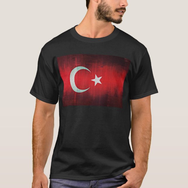 Stiliserad flagga av Turkiet Tröja (Framsida)