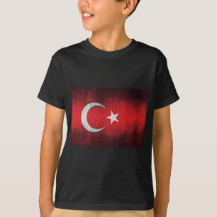 Stiliserad Flagga i Turkiet T-shirt