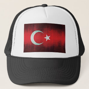 Stiliserad Flagga i Turkiet Truckerkeps