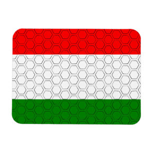 Stiliserad Flagga i Ungern Magnet
