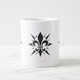 "Stiliserad Fleur-de-lis" Specialmugg Jumbo Mugg