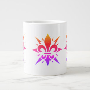 "Stiliserad Fleur-de-lis" Specialmugg Jumbo Mugg