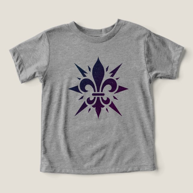 "Stiliserad Fleur-de-lis" T-Shirt (Design Framsida)