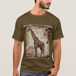 Stiliserad giraffe t shirt