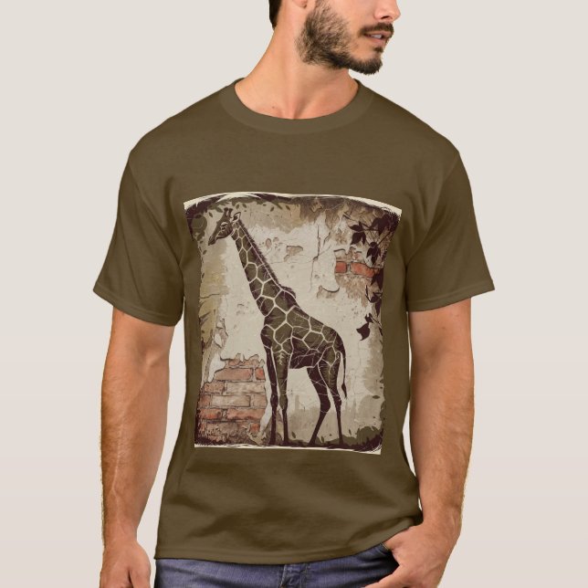 Stiliserad giraffe t shirt (Framsida)