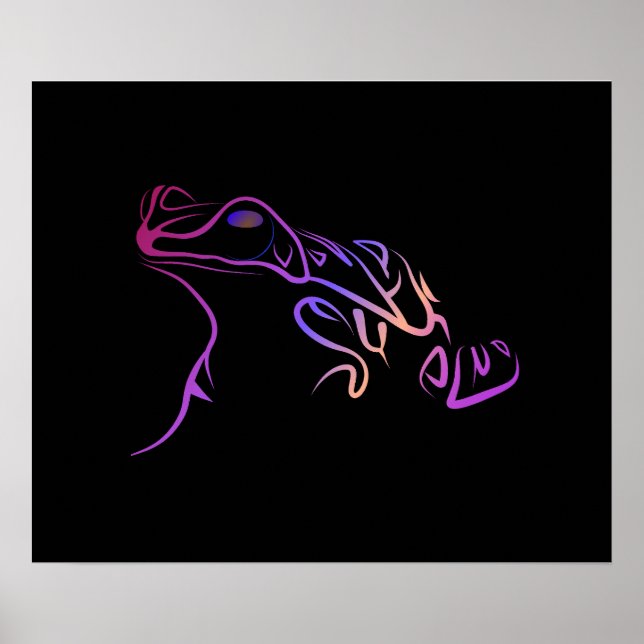 Stiliserad Groda Poster (Framsidan)