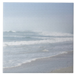 Stiliserad hav ocean natur storm kakelplatta