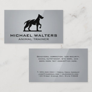 Stiliserad Hund, Logotyp Visitkort